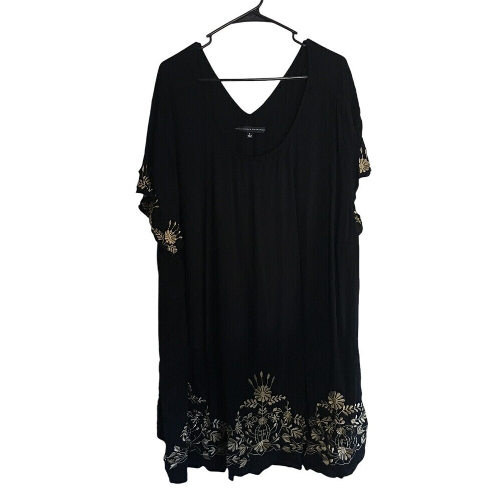 Torrid Tunic Dress or Top Women's Size 6X Black Gold Trim Insider Collection
